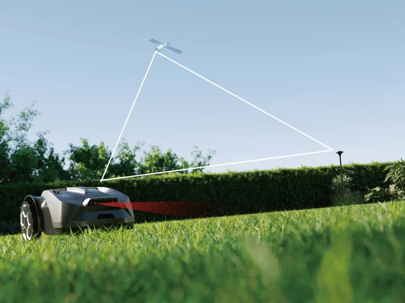 robot kosilica iGarden RTK GPS pozicioniranje – precizno mapiranje dvorišta