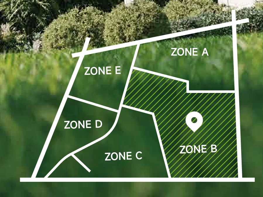 robot kosilica iGarden košenje više zona – mapa dvorišta